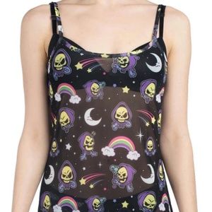 Killstar MOTU Skeletor Not Cute Mesh Dress XL NWT